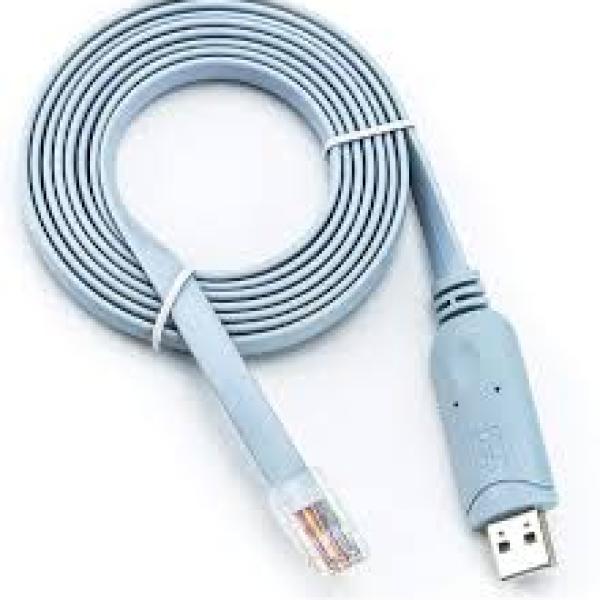 Blue USB to RJ45 debugging cable
